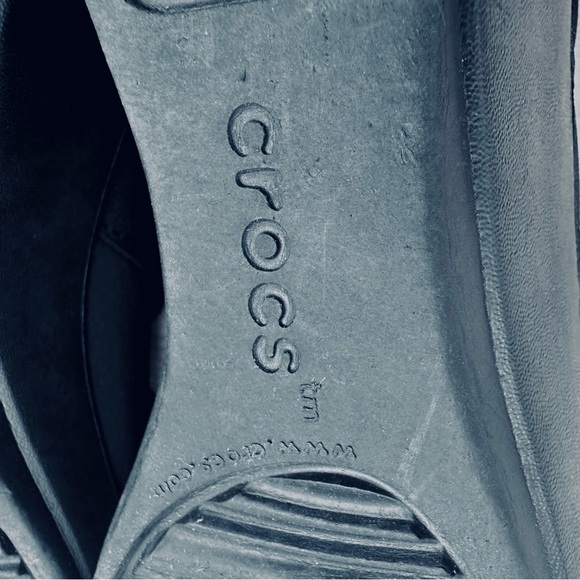 Crocs Busy Day Black Strappy Wedge Sandals Casual Shoes 205306 | Size US 8 - Picture 8 of 9